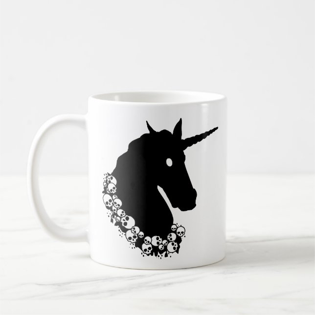 Zombie Enhörning Kaffemugg (Vänster)