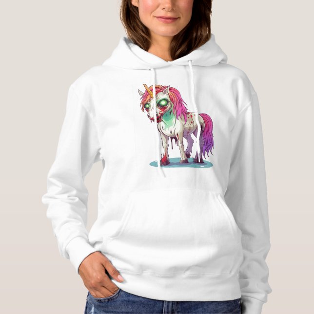 Zombie Enhörning T Shirt (Framsida)