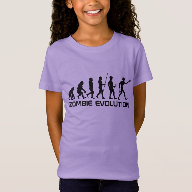Zombie Evolution anpassningsbar text shirts & jack T Shirt (Framsida)