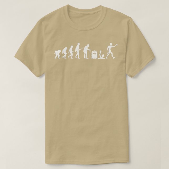 Zombie Evolution Funny Human Evolution Halloween 6 T Shirt (Design framsida)