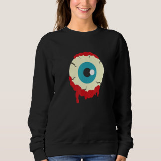 Zombie Eyeball Spooky Halloween Scary Zombies Men  T Shirt