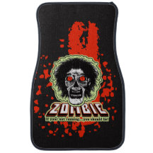 Zombie Face Bilmatta – Edgy & Rolig Inredning De