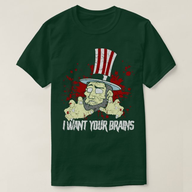 Zombie farbror Sam T Shirt (Design framsida)