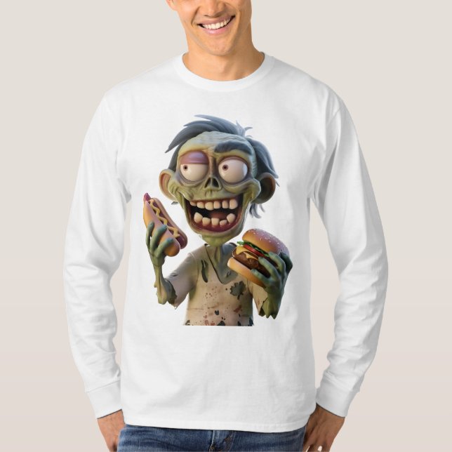 Zombie Feast T Shirt (Framsida)