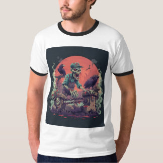 Zombie Fiskare Sump Monster Skörd T Shirt