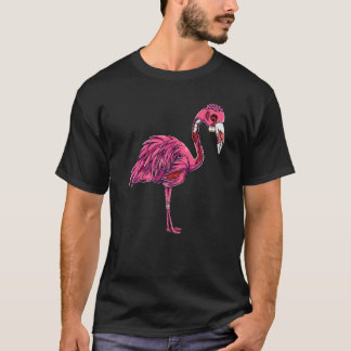 Zombie Flamingo Kuslig Obehaglig Halloween Kostym  T Shirt