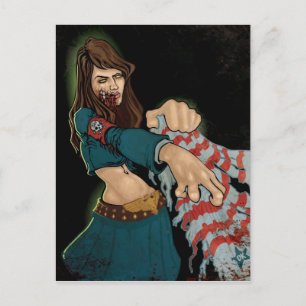 Zombie flicka vykort