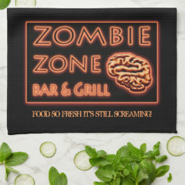 Zombie Food så färsk att fortfarande skrika Hallow Kökshandduk