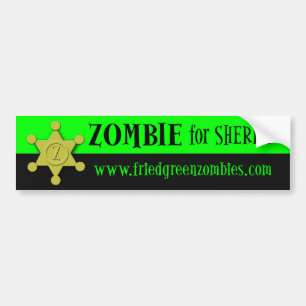 Zombie för sheriff bildekal