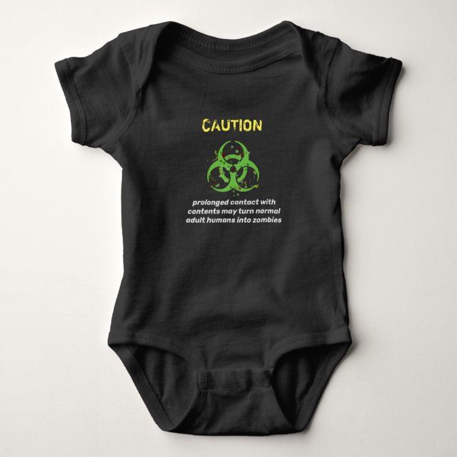 Zombie-föräldrar med kontaktskydd i baby t shirt (Framsida)
