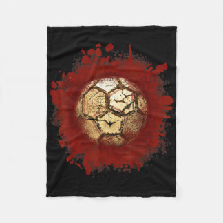 Zombie-fotboll Blod Roligt Skräckspelare Halloween Fleecefilt