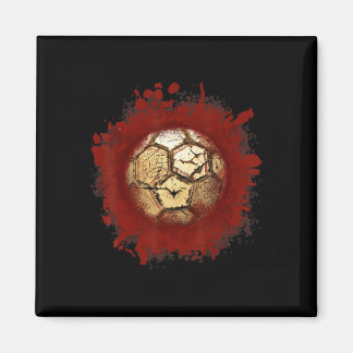 Zombie-fotboll Blod Roligt Skräckspelare Halloween Magnet