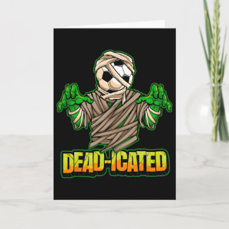 Zombie fotbollsspelare Skräckfylld fotboll Hallowe Kort