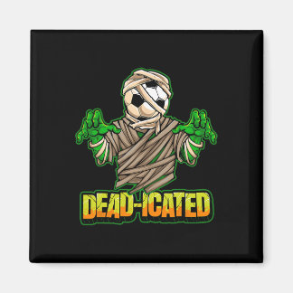 Zombie fotbollsspelare Skräckfylld fotboll Hallowe Magnet