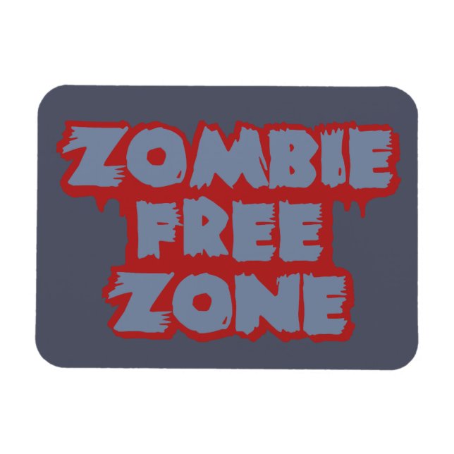 Zombie Free Zon anpassningsbar magnet (Horisontell)