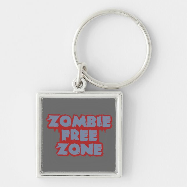 Zombie Free Zon anpassningsbar nyckelring (Framsidan)
