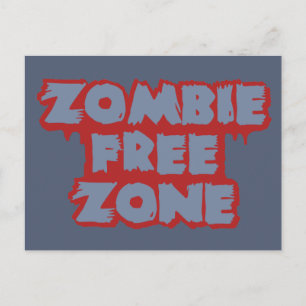 Zombie Free Zon anpassningsbar vykort