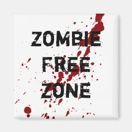 Zombie Free Zon Magnet