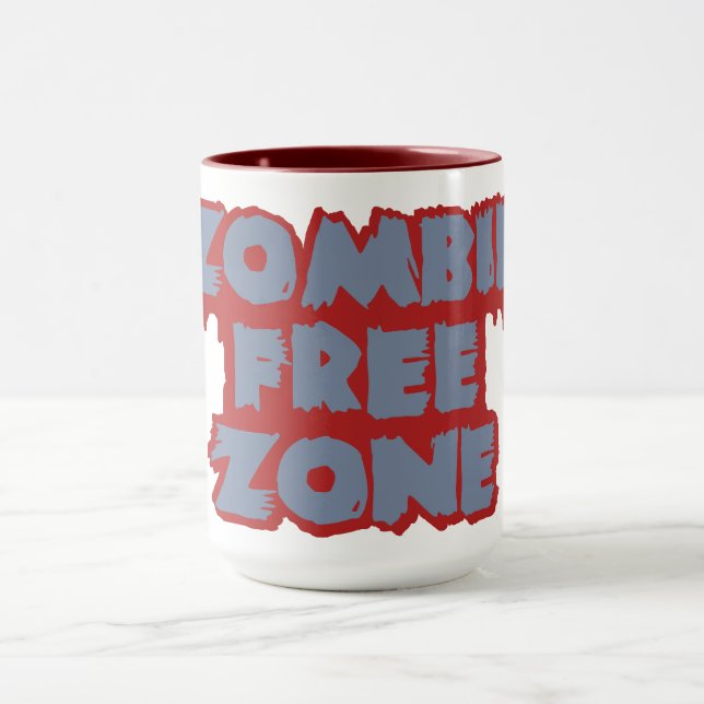 Zombie Free Zon mugg - välj stil & färg (Center)
