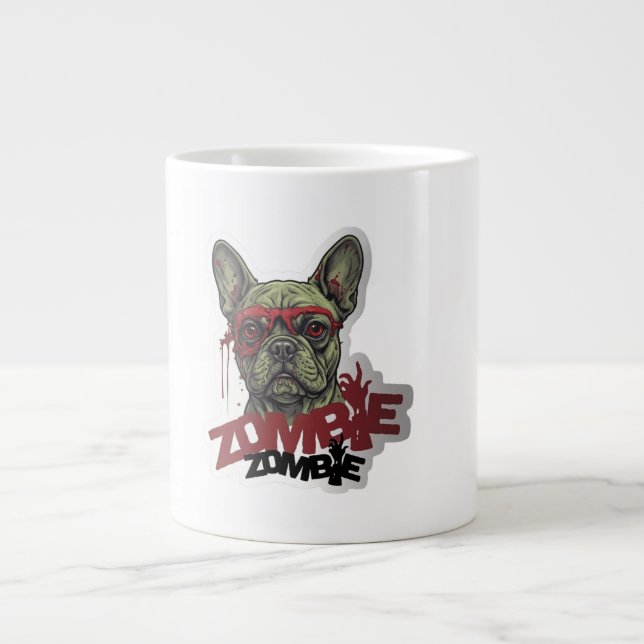 Zombie Frenchie Jumbo Mugg (Framsidan)