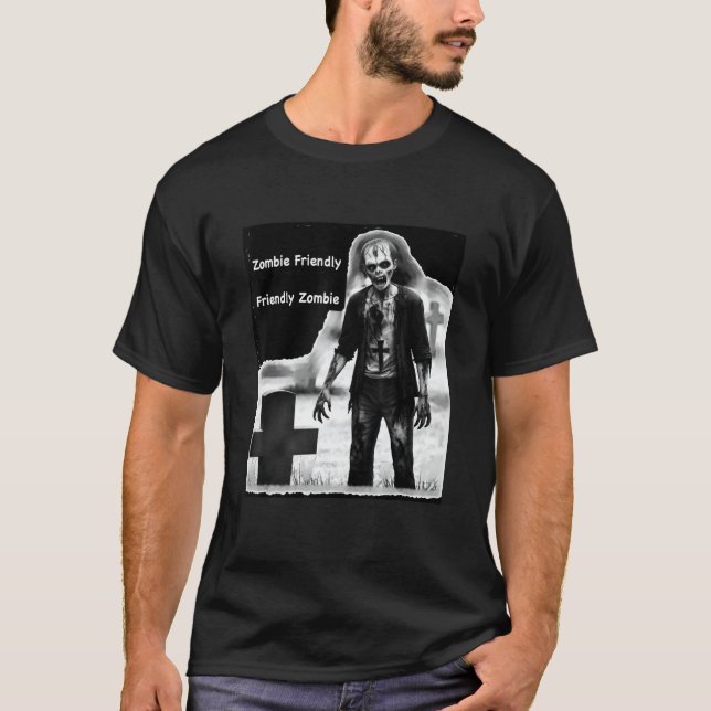 Zombie Friendly T Shirt (Framsida)