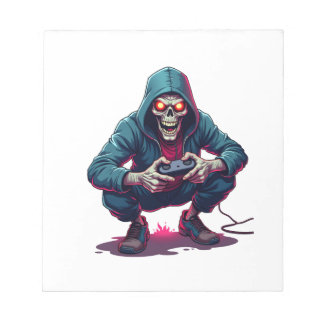 Zombie Gamer � Funny Halloween Gaming Shirt Anteckningsblock
