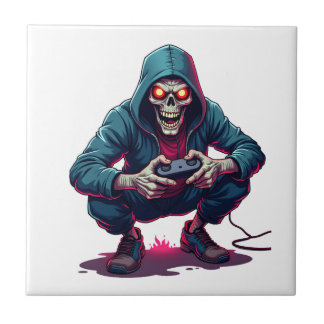 Zombie Gamer � Funny Halloween Gaming Shirt Kakelplatta