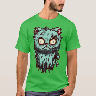 Zombie Ghost Cat no text T Shirt
