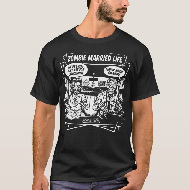 Zombie Gifta Liv Vägtur T Shirt (Framsida)