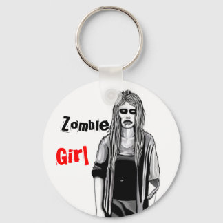 Zombie Girl Keychain Nyckelring