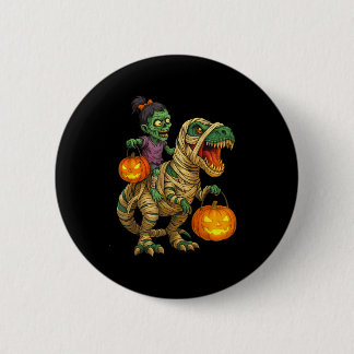 Zombie Girl Riding Mummy T Rex Halloween Kids Tric Knapp