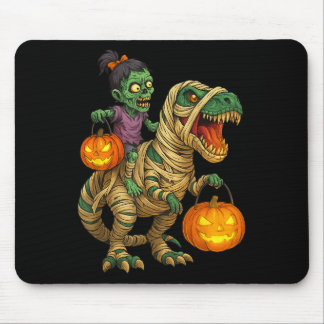 Zombie Girl Riding Mummy T Rex Halloween Kids Tric Musmatta