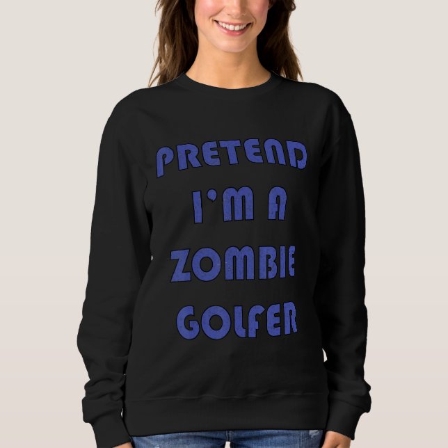 Zombie Golfer  Golfing Golfers Halloween Costume 2 T Shirt (Framsida)