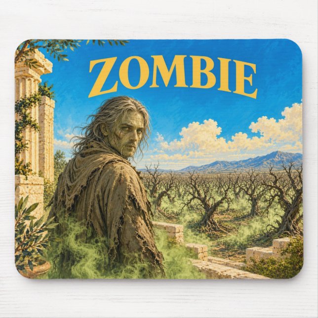 Zombie, gotisk fantasiväsen musmatta (Framsidan)