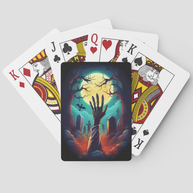 Zombie Grave Horror Casinokort (Baksidan)