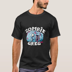 Zombie GREG T Shirt Halloween Simple Costume Long
