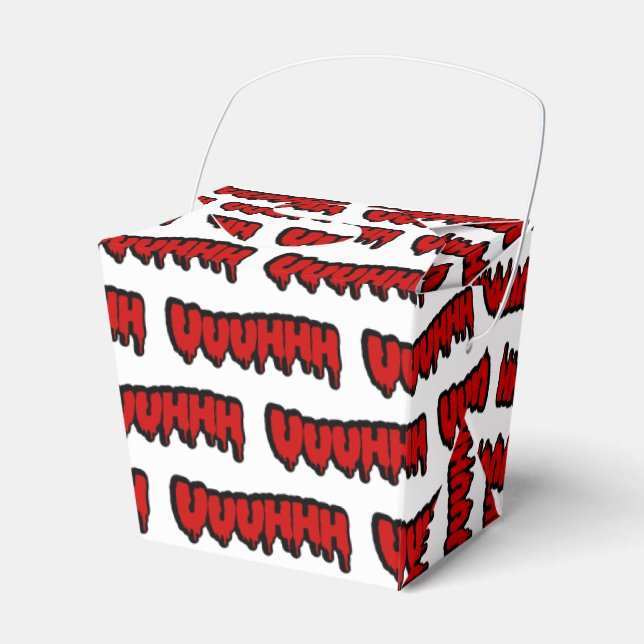 Zombie Groan Favor Box Presentaskar (Framsidan Sidan)