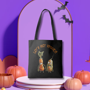 Zombie-grönsakssvart Halloween Tygkasse