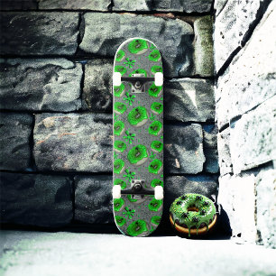 Zombie grönt slam mini skateboard bräda 18,5 cm