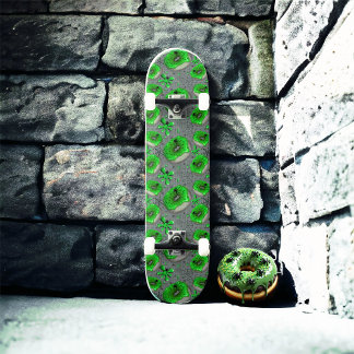 Zombie grönt slam mini skateboard bräda 18,5 cm