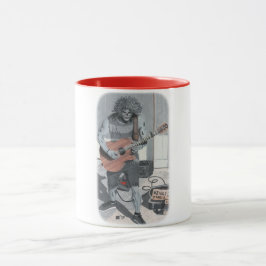 Zombie Guitar Musician Fantasy Art Coffee Mugg