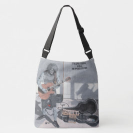 Zombie Guitar Musician Graphic Tote Bag Axelväska