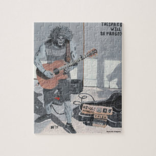 Zombie Guitar Musician Small Fantasy Puzzle Pussel