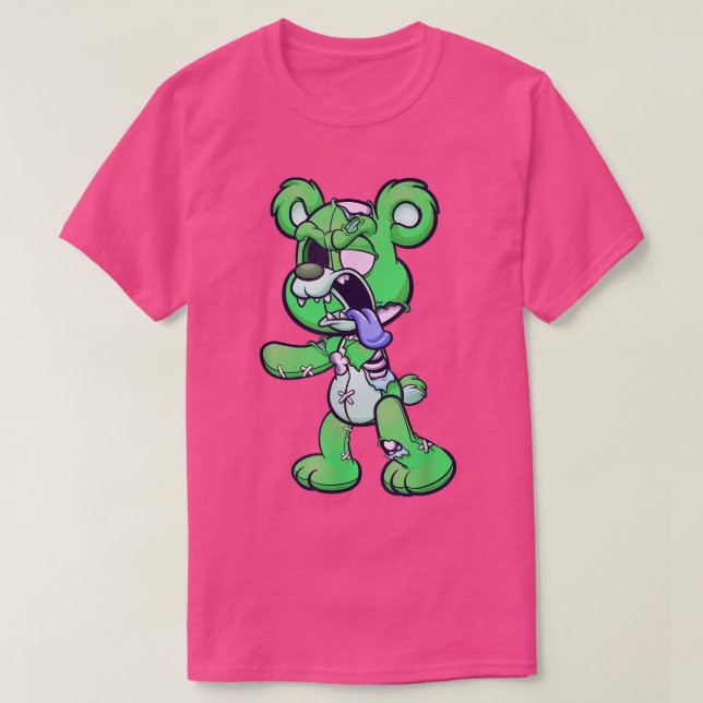 Zombie Gummy Bear Gummy Bear T Shirt (Design framsida)