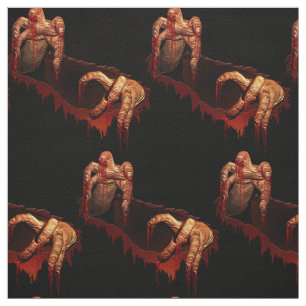 Zombie Halloween Fabric Anpassningsbar Halloween F Tyg