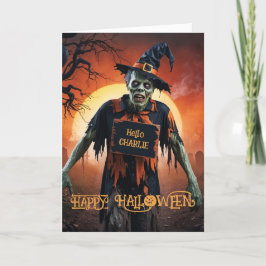 Zombie Halloween Helgkort