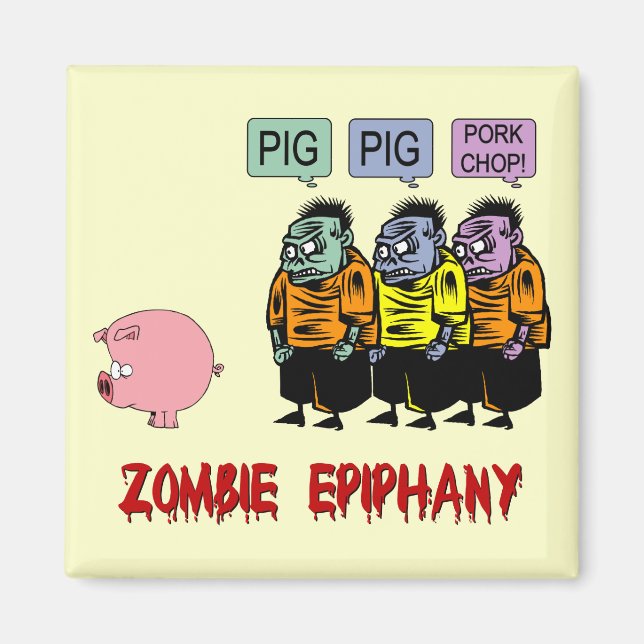 Zombie Halloween Magnet (Framsidan)