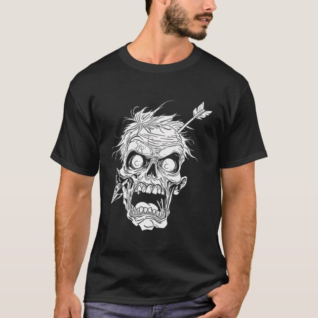 Zombie Halloween - Monster Zombie T Shirt (Framsida)