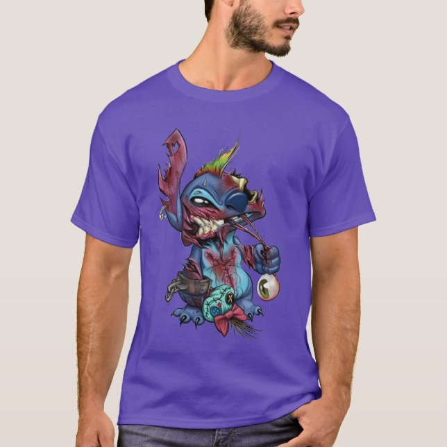 Zombie Halloween Överstorlek T Shirt (Framsida)