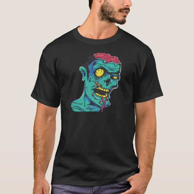 Zombie Halloween Shirt T (Framsida)